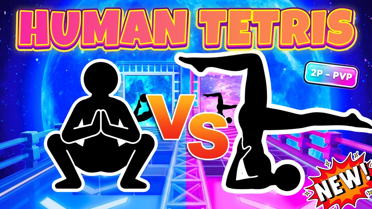 HUMAN TETRIS x 2 Player PvP 🔥 | New Brain Challenge 🧠 | High-Quality Immersive Interactive #19