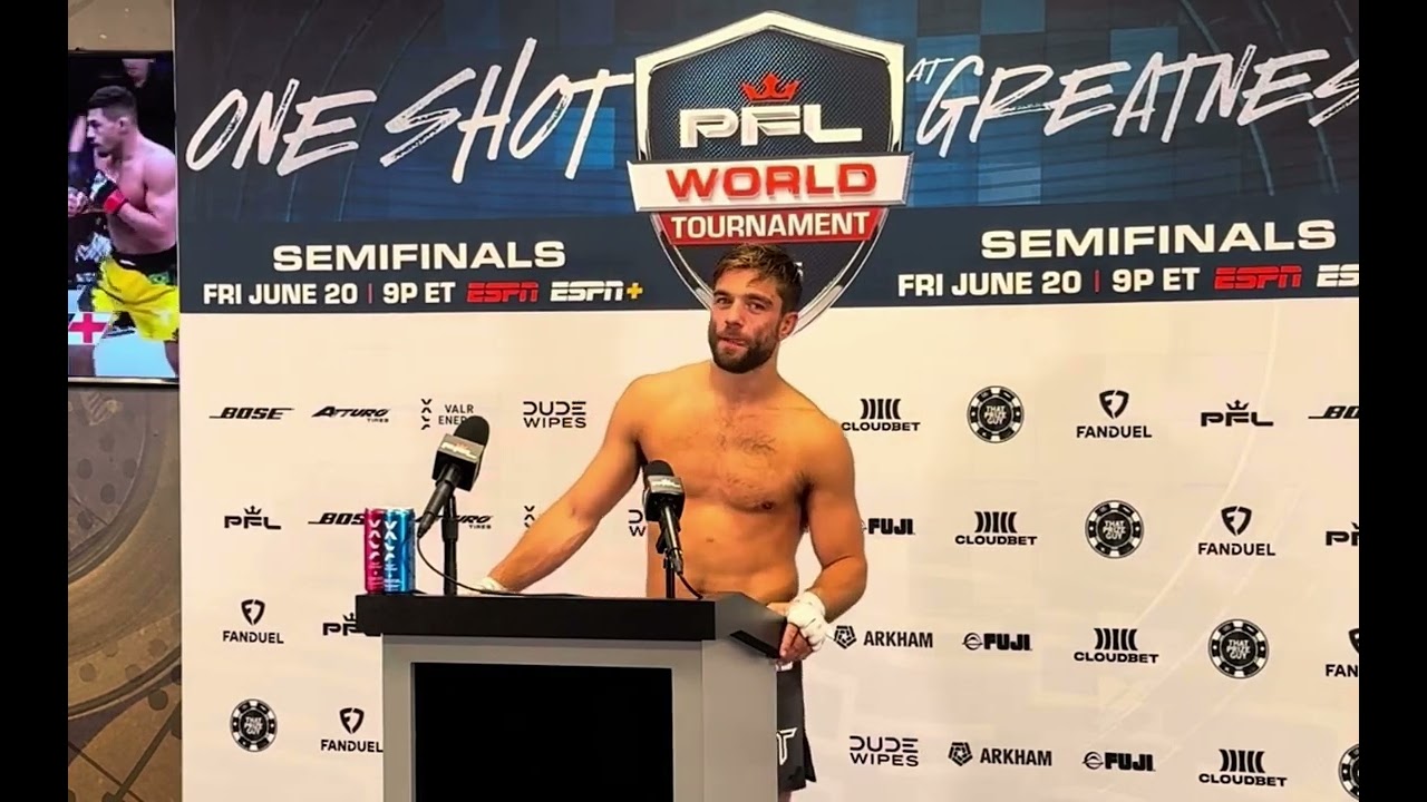 Alfie Davis Post Fight Press Conference, PFL World Tournament Semi Finals 2025. Wichita, Kansas, USA