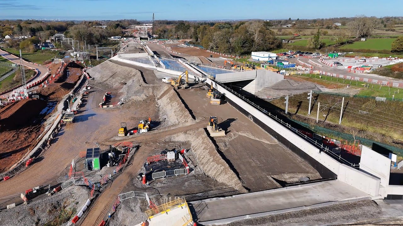 HS2 near Berkswell Station November 2025