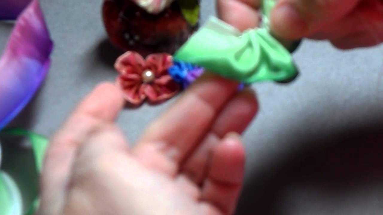 How to make a quick and easy ribbonwork leaf