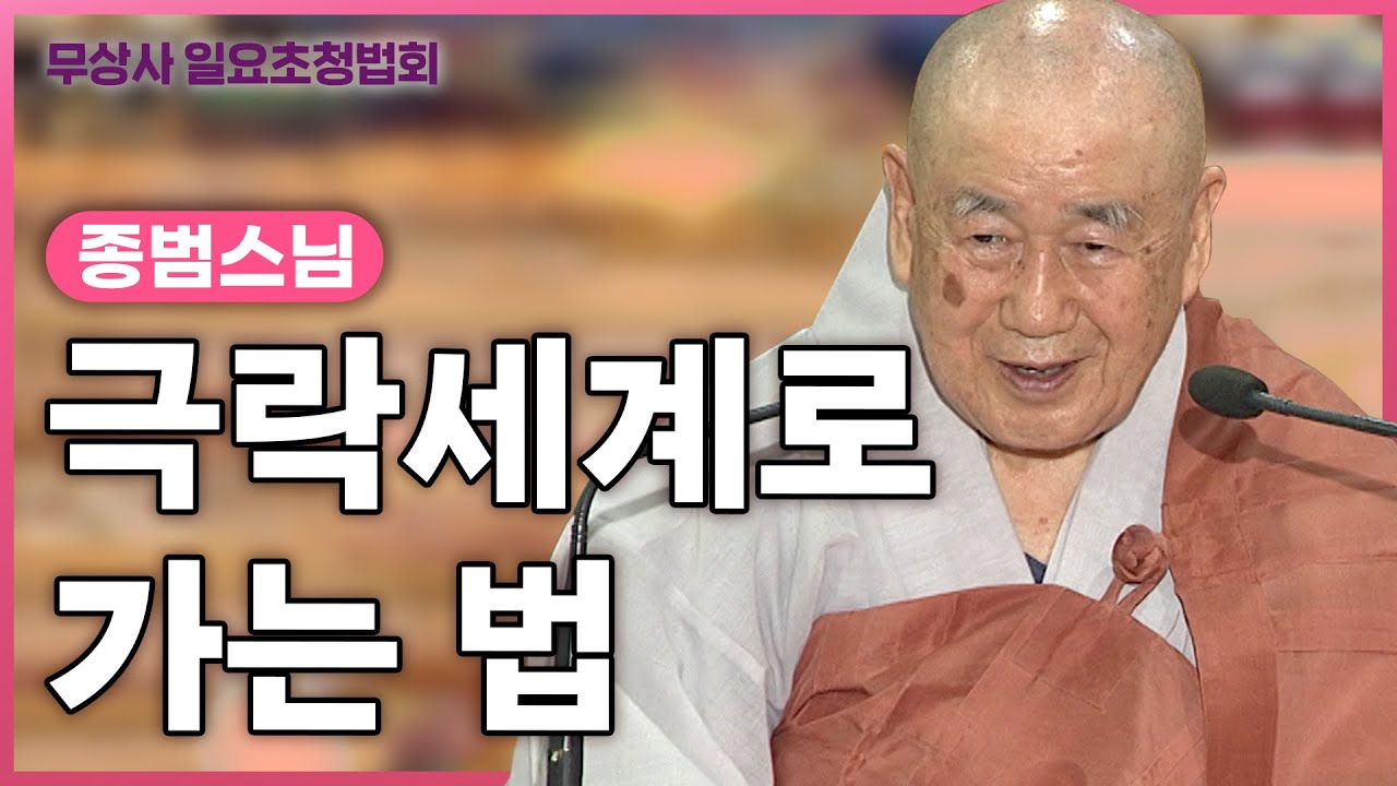 높은 경지에서 세상을 내려다보면 보이는 것들 #종범스님 #무상사_일요초청법회 874회 (풀버전)