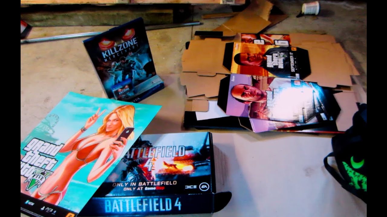 Gamestop Dumpster dive finds: MORE GTA 5 Promos,Games,and more!! #11 (2013)