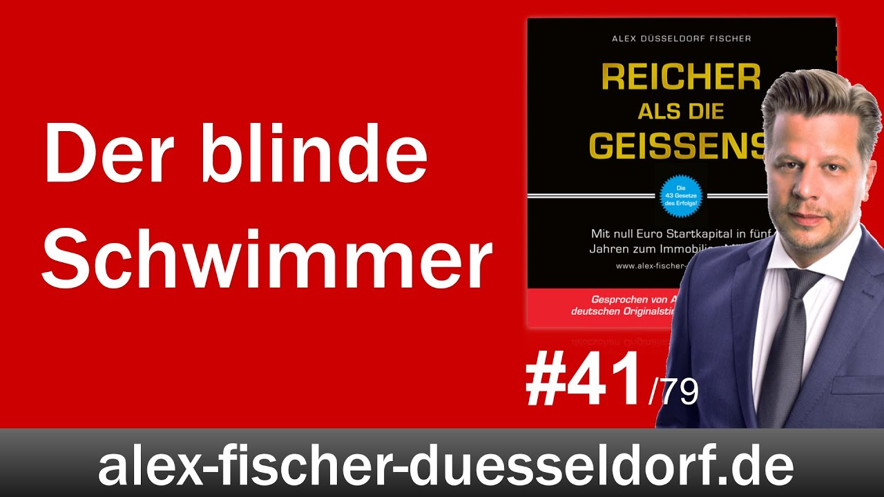 Der blinde Schwimmer (Aufgeben, Durchbruch, Frust, Projekte durchsetzen, zu früh, zu spät)