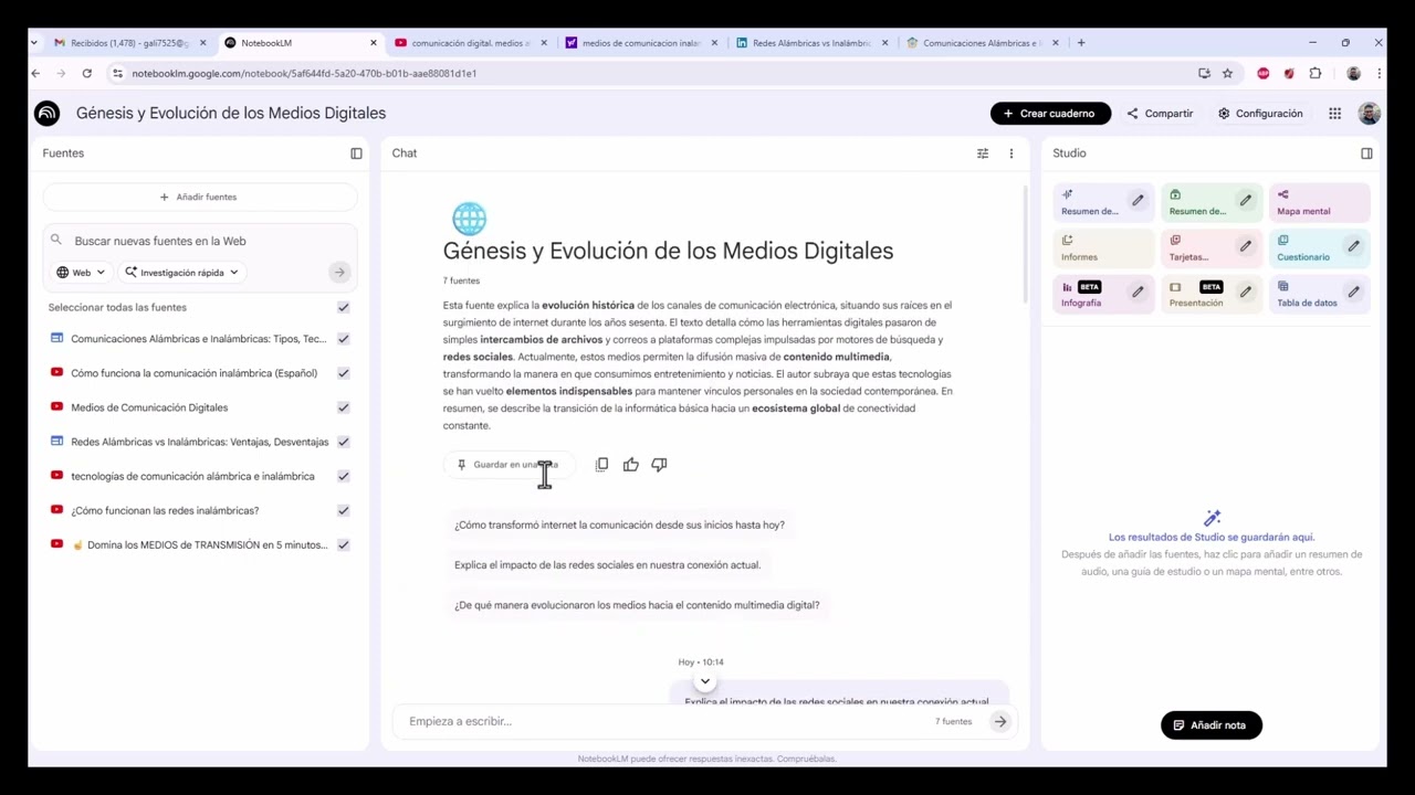 Tutorial para crear  un recurso en video desde Google NotebookLM
