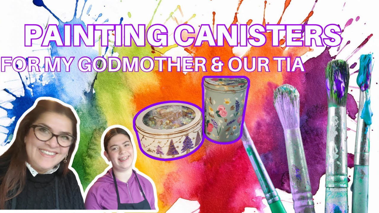 🎨💜 Painting Handmade Gifts for My Godmother & Tía | Mom & Me Craft Day 🎁✨