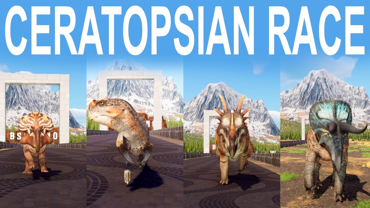 Ceratopsian Category Speed Race in Prehistoric Kingdom included Styracosaurus albertensis