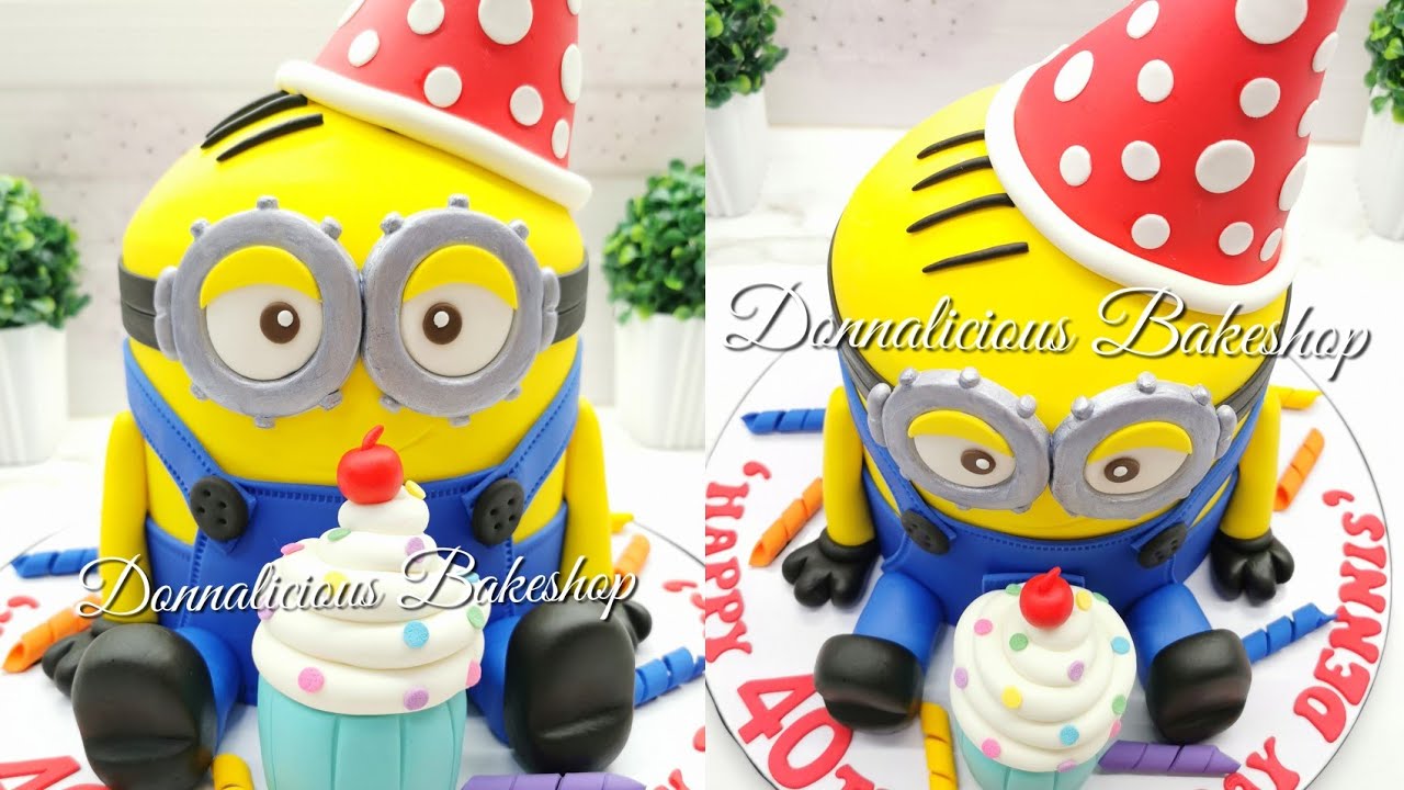 EASY MINION CAKE TUTORIAL
