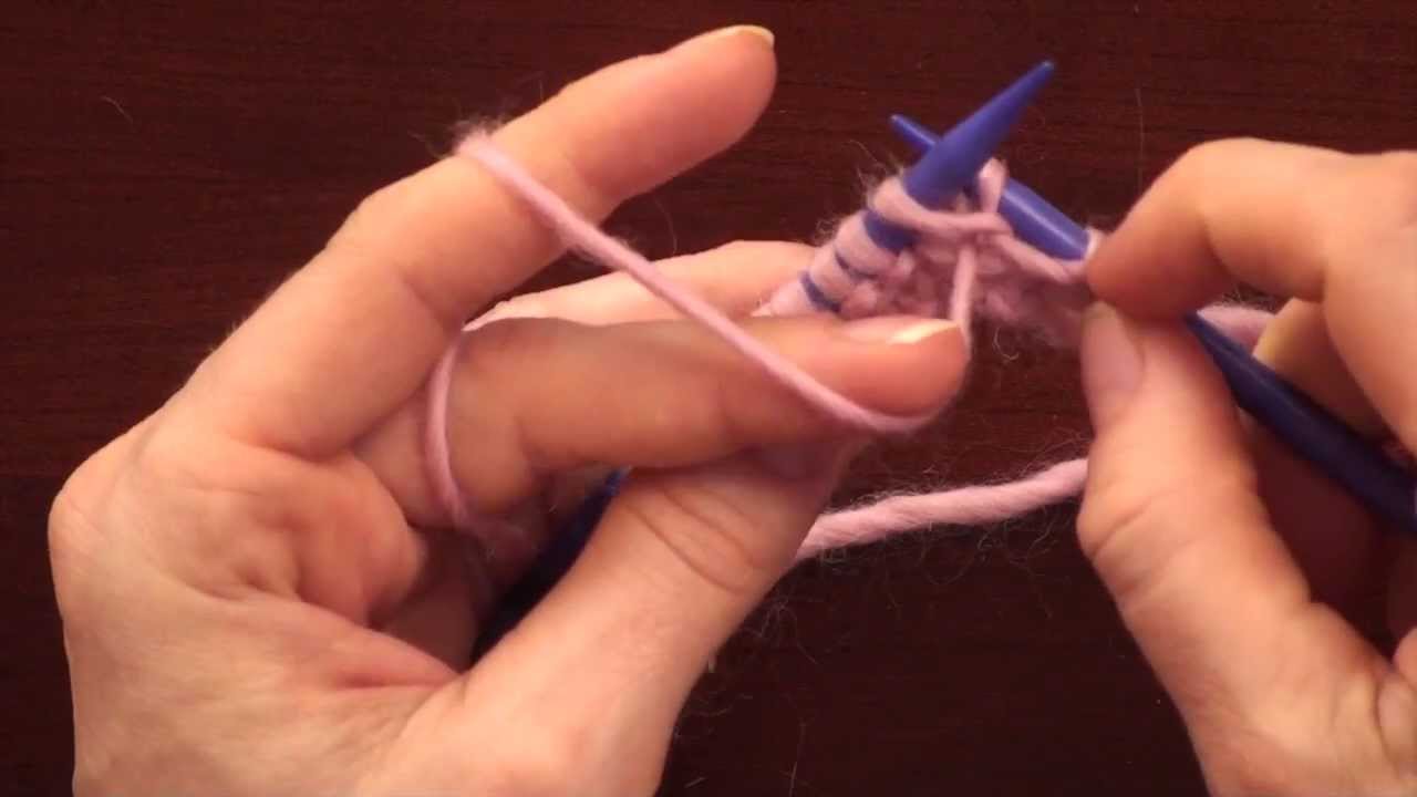 The Purl Stitch (Continental Style)