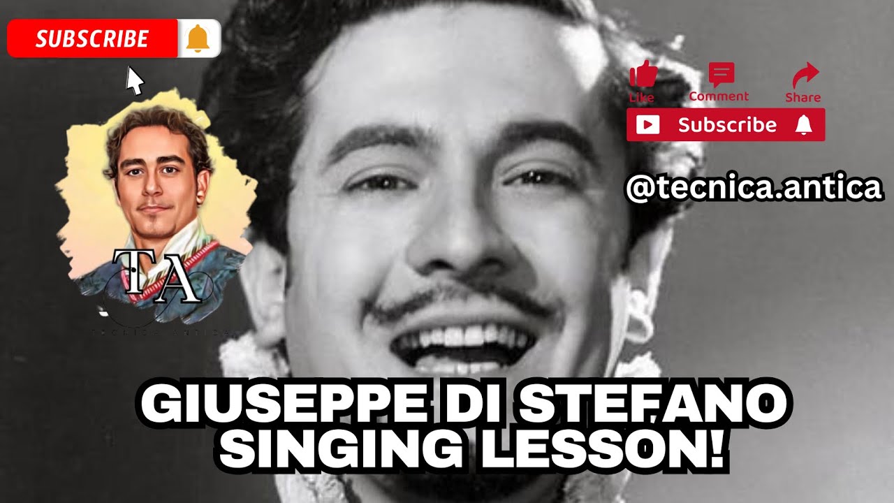 🎭Giuseppe Di Stefano singing lesson!