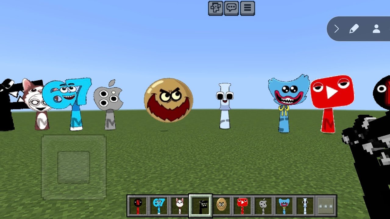 Sprunki​ OC​ Om Nom added in Minecraft​ PE​ 