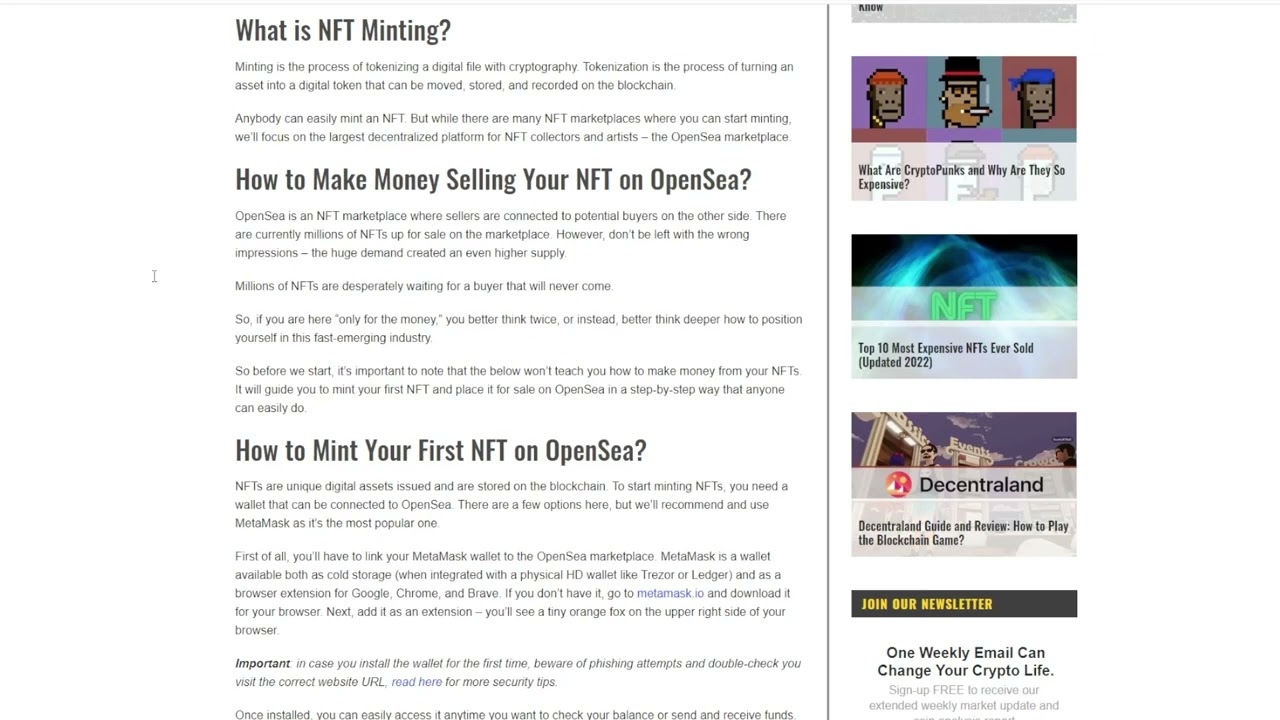 🤖 How to Mint NFT on OpenSea? 🤖 | 🔥 Free Download 🔥 | ✔️✔️✔️