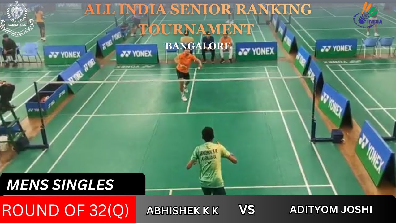 Abhishek K K 🆚 Adityom Joshi | R32 Qualifiers | Men’s Singles | All India Ranking 🏸🔥