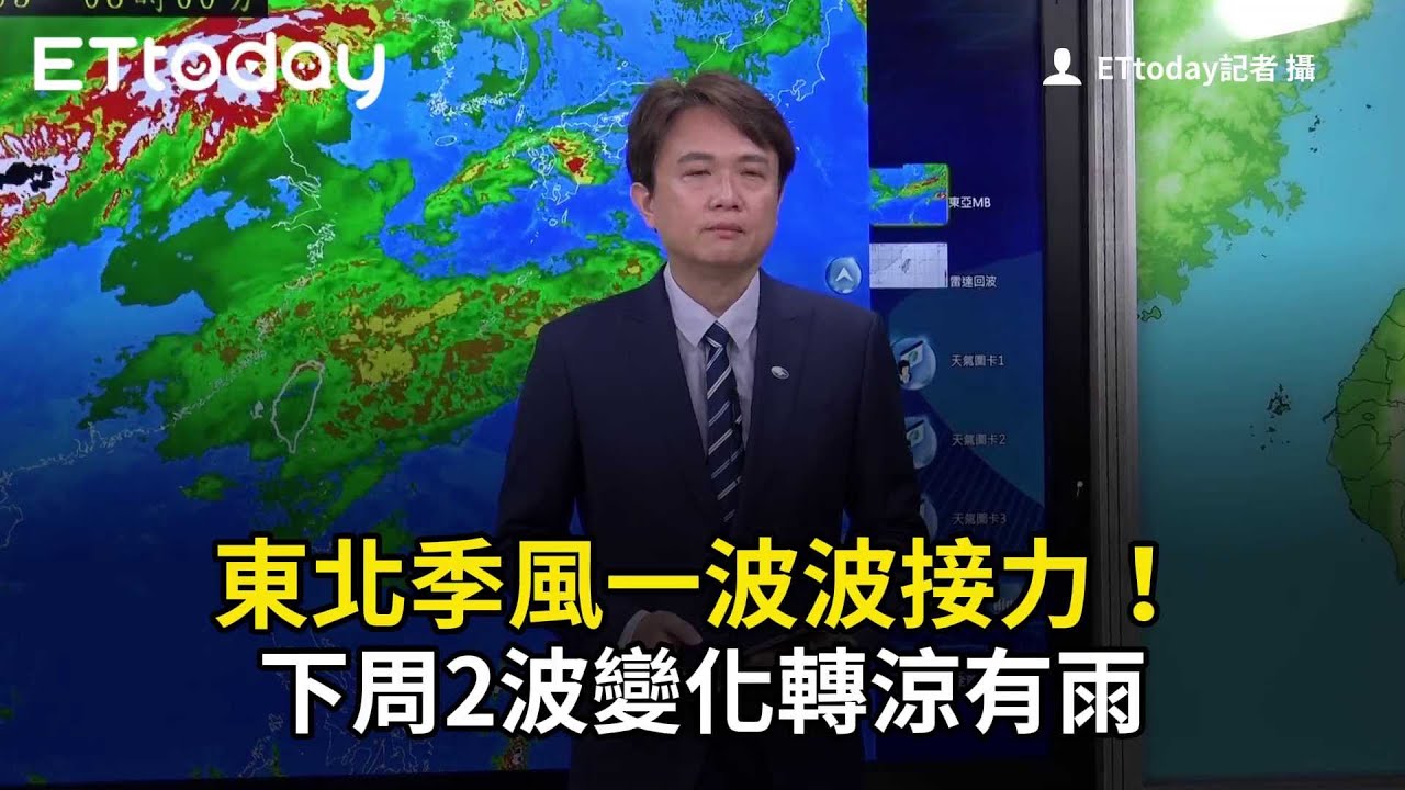 東北季風一波波接力！　下周2波變化轉涼有雨