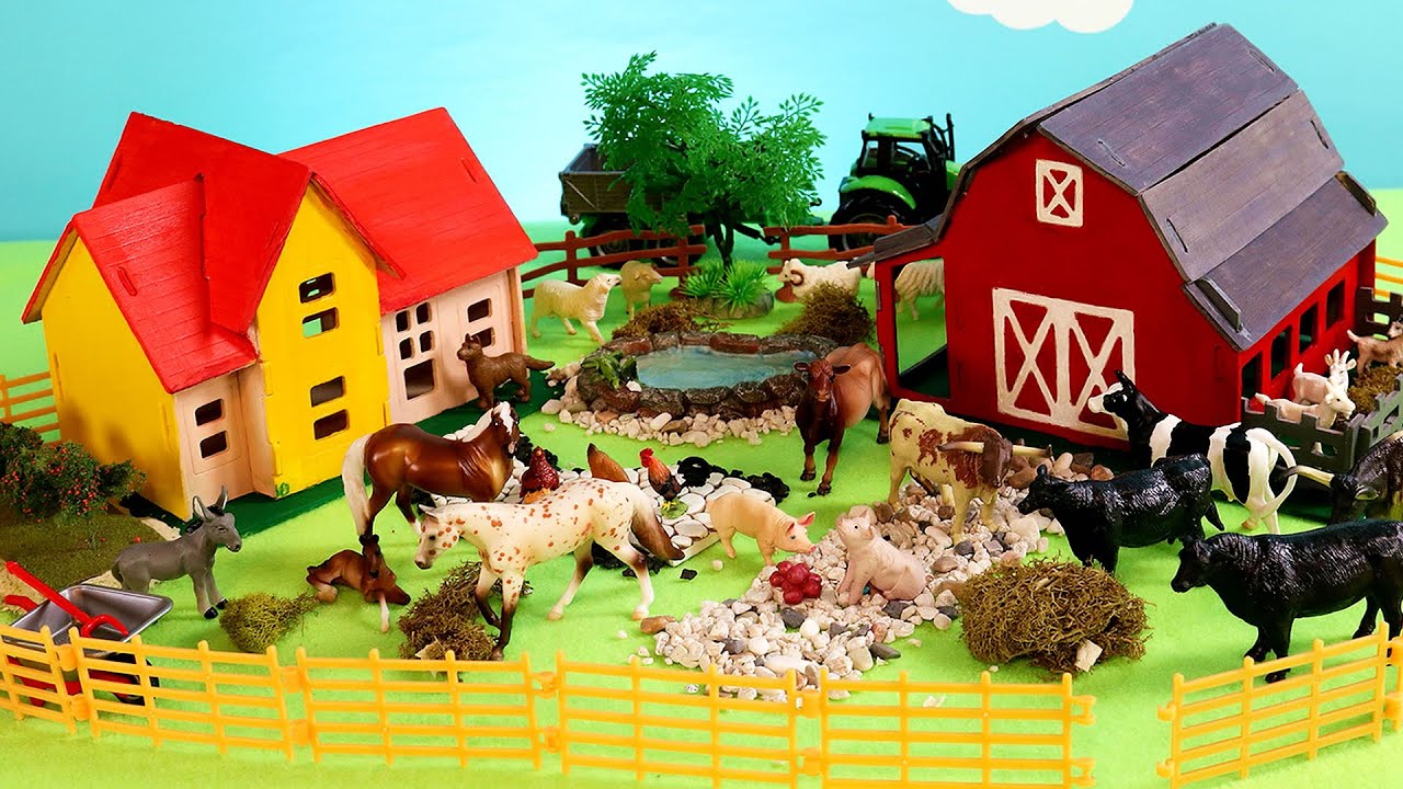 Fun Farm Animal Figurines and Diorama