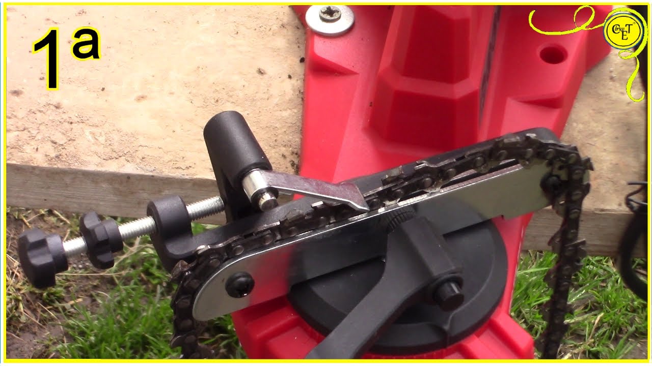 como AFILAR CADENA de MOTOSIERRA con MAQUINA 1ª parte