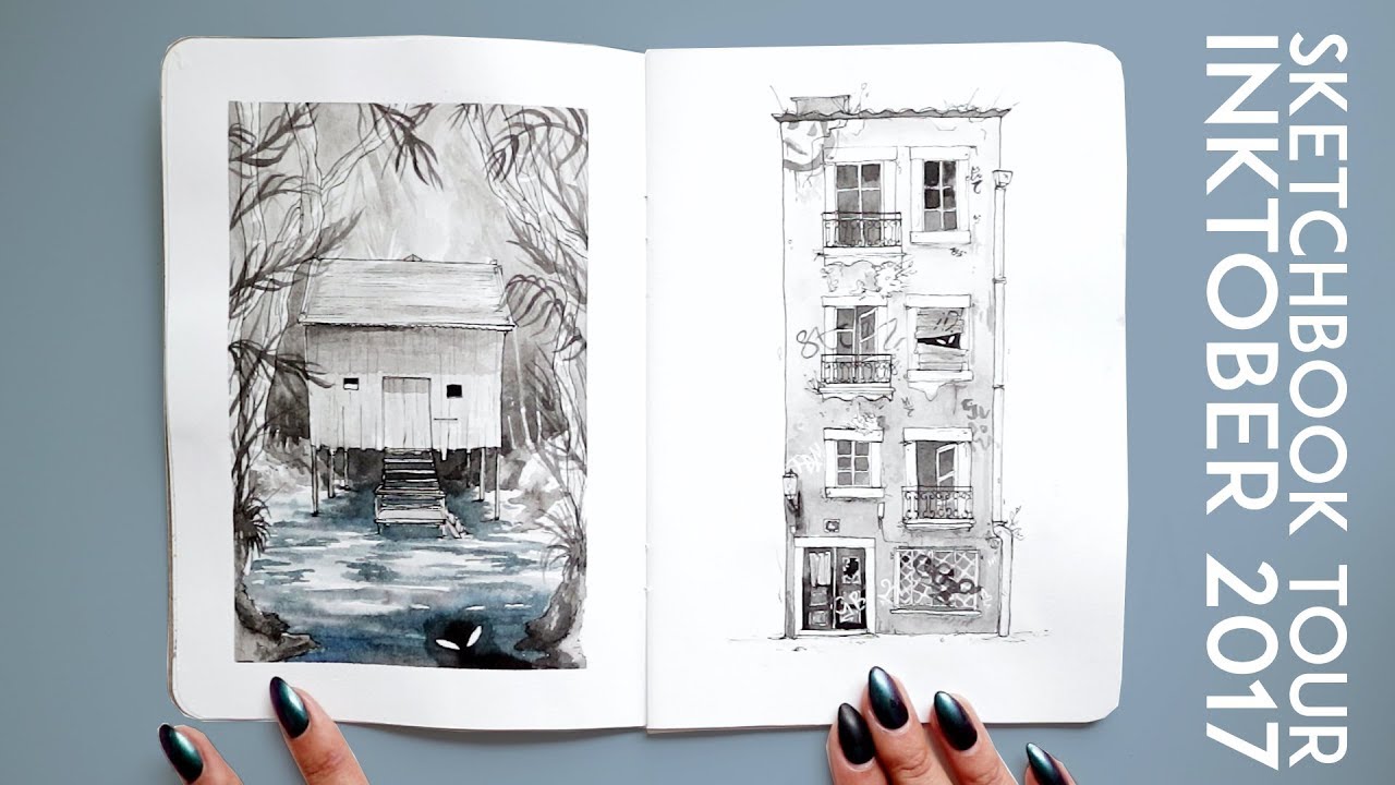 Sketchbook Tour · Inktober 2017