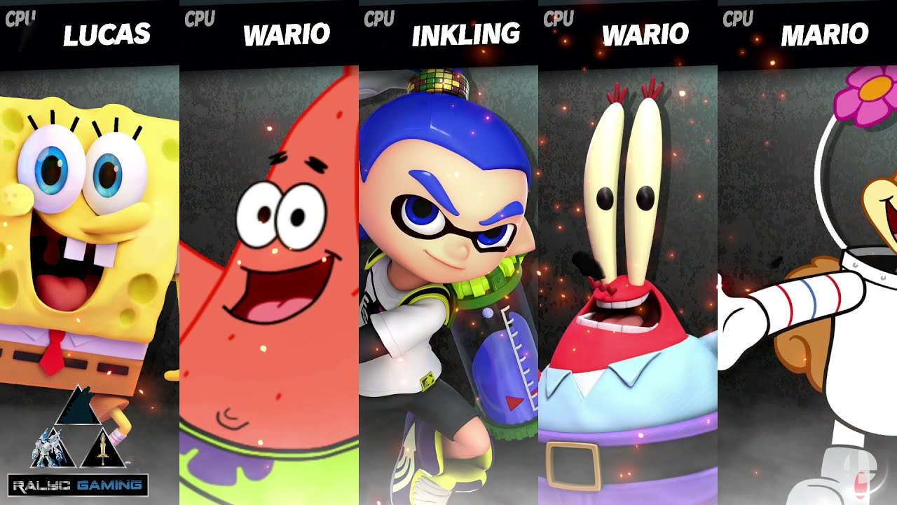 Smash Mods Ultimate:  SpongeBob Battle Now with Patrick Voice