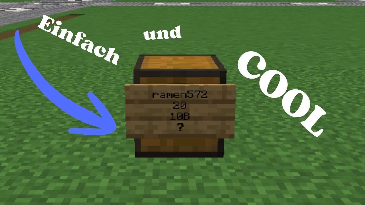 So macht ihr Shop Schilder in Minecraft OPsucht