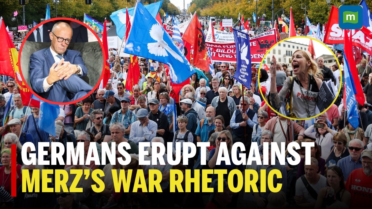 'MERZ WANTS WAR WITH RUSSIA' Dresden Mass Rally Demands End to Military Expansion | Europe News Live