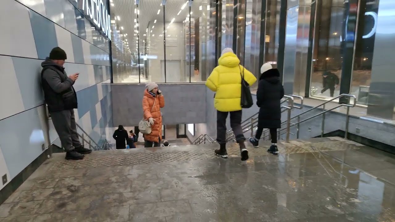 Станция #metro Тимирязевская и переход на платформу Тимирязевская МЦД-1 и на Тимирязевская-монорельс
