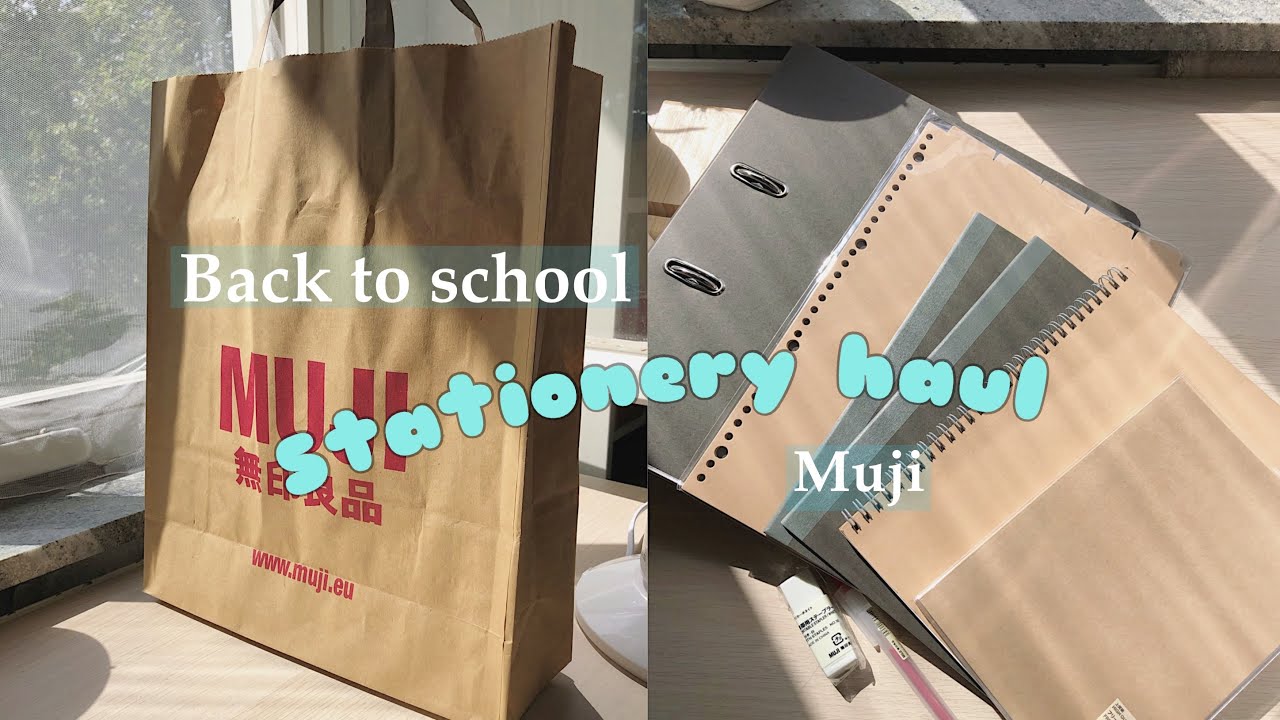 MUJI Stationery Haul📖Back to school