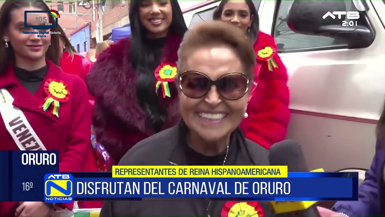 Representantes de Reina Hispanoamericana destacan la hospitalidad en Oruro