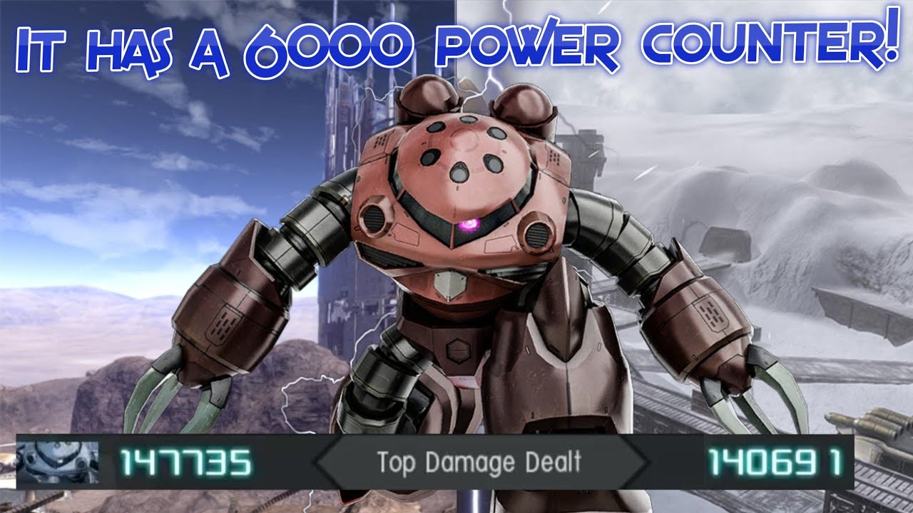 GBO2 Char's Z'Gok: It has a 6000 power counter tackle!