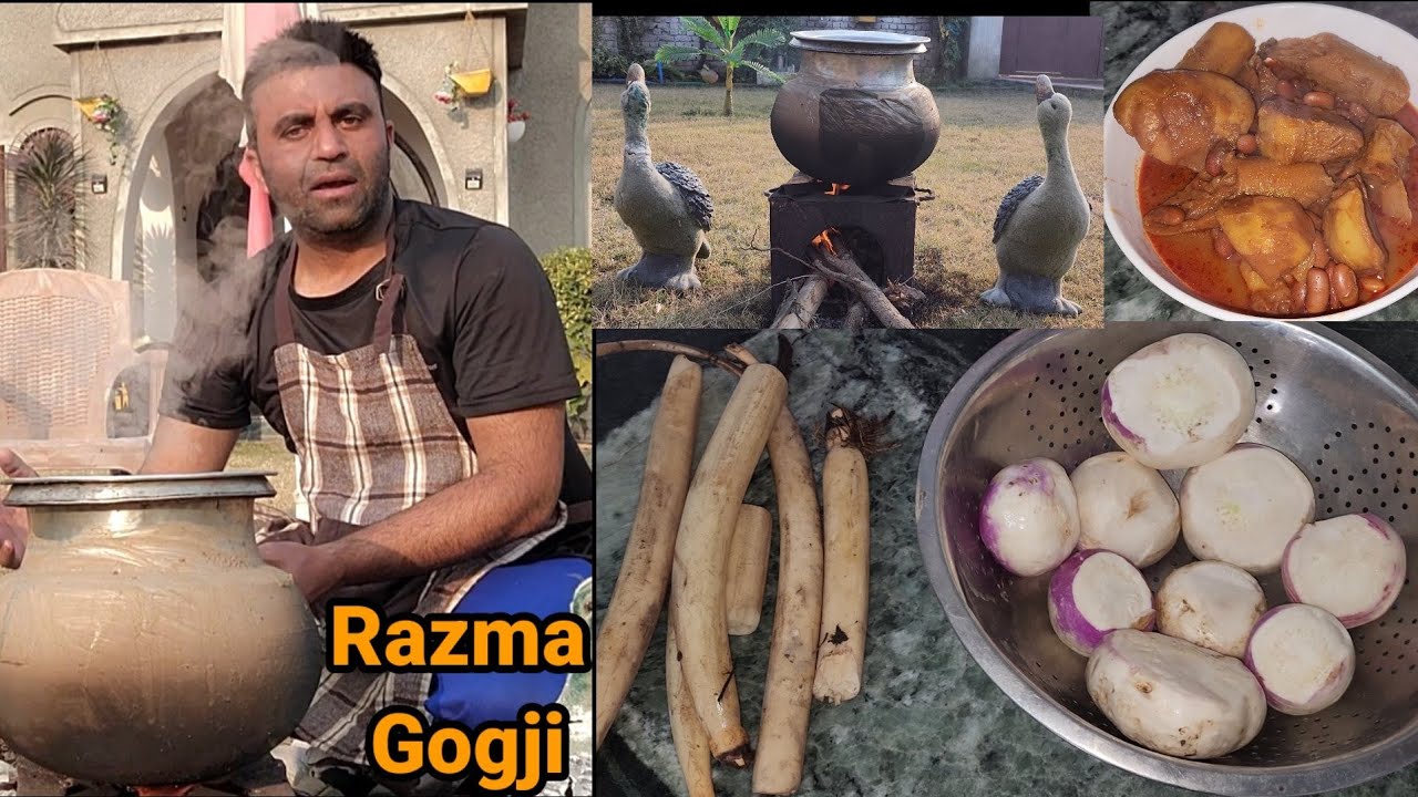 Razma Goghji Authentic Kashmiri Traditional Dish | Beans Turnip & Lotus Stem Dish | Sisri Goghji