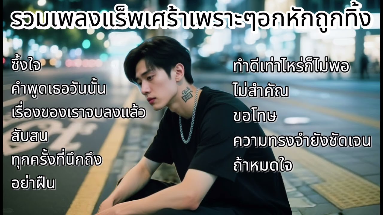 รวมเพลงแร็พเศร้าเพราะๆอกหักเสียใจ เพลงใหม่🔥