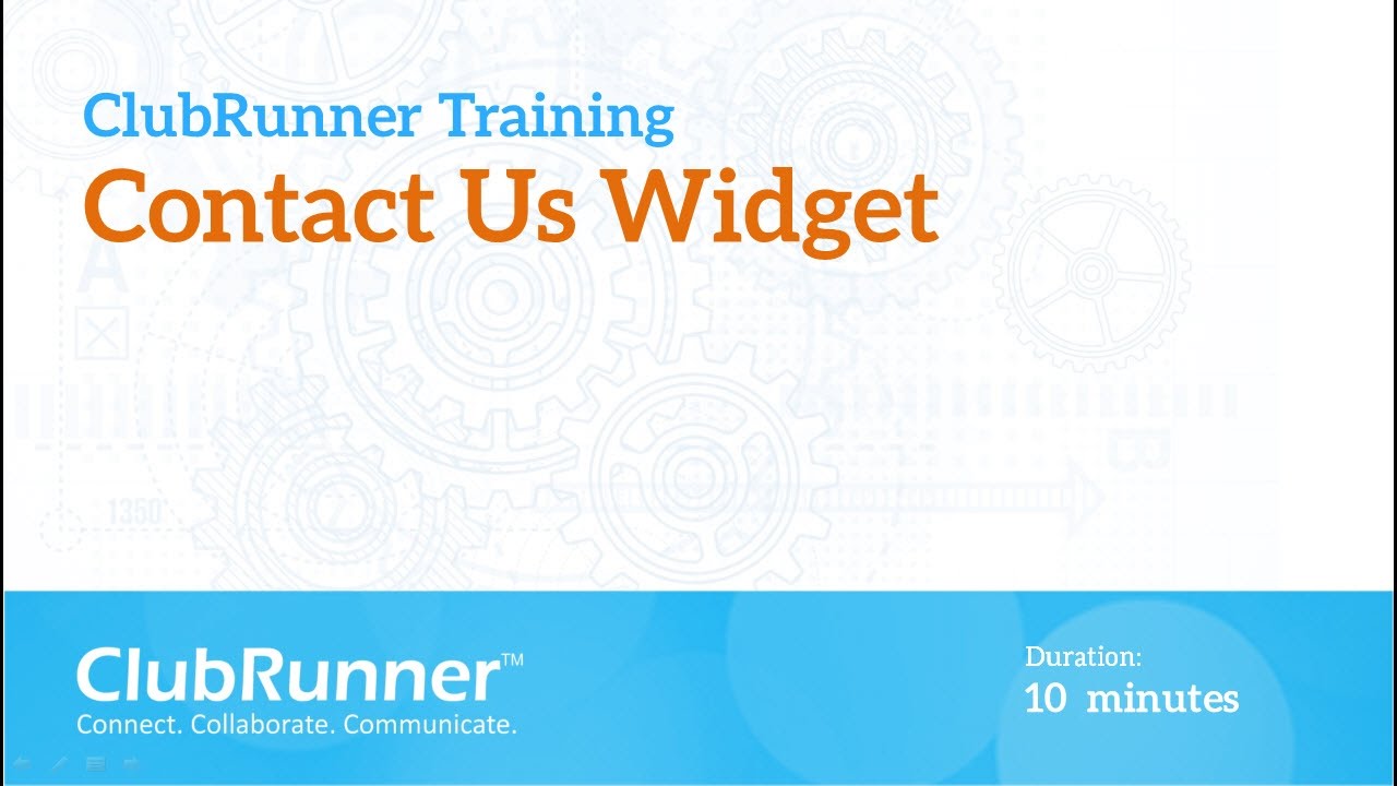 How to add the 'Contact Us' widget