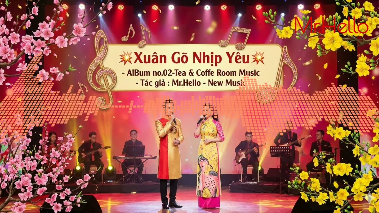 Xuân Gõ Nhịp Yêu - No.1- Tea & Coffee Room Music - AlBum No.02  #kenhnhacmoi