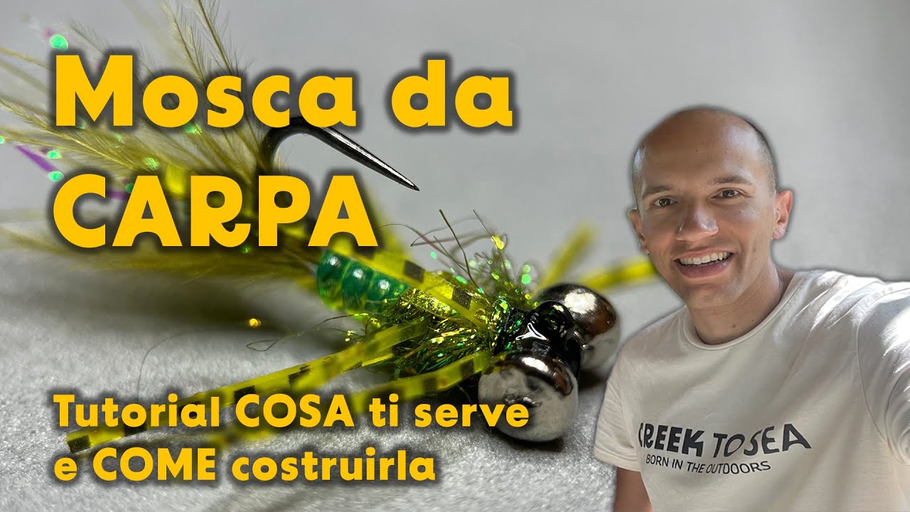 Mosca da CARPA ecco COME costruirla e COSA ti serve per uno streamer gamberetto olive anche da bass