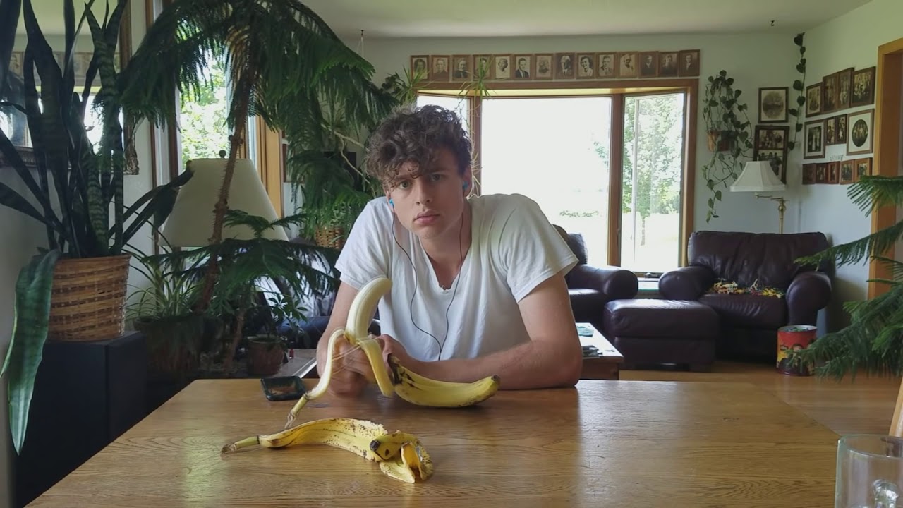 Rosanna by Toto but every time it says rosanna i say banana and take a bite of a banana