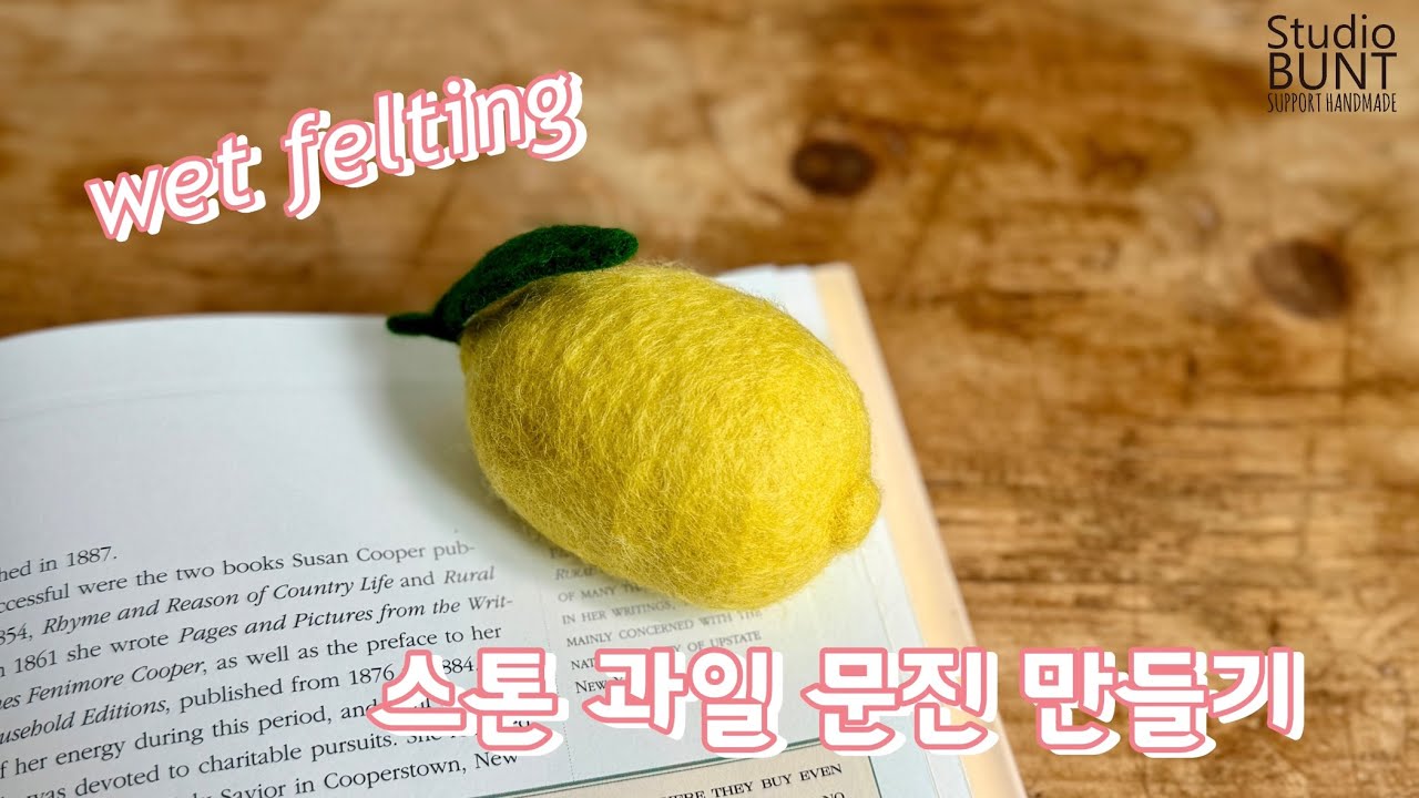 물펠트 기법을 활용한 스톤 과일 문진 만들기🍋