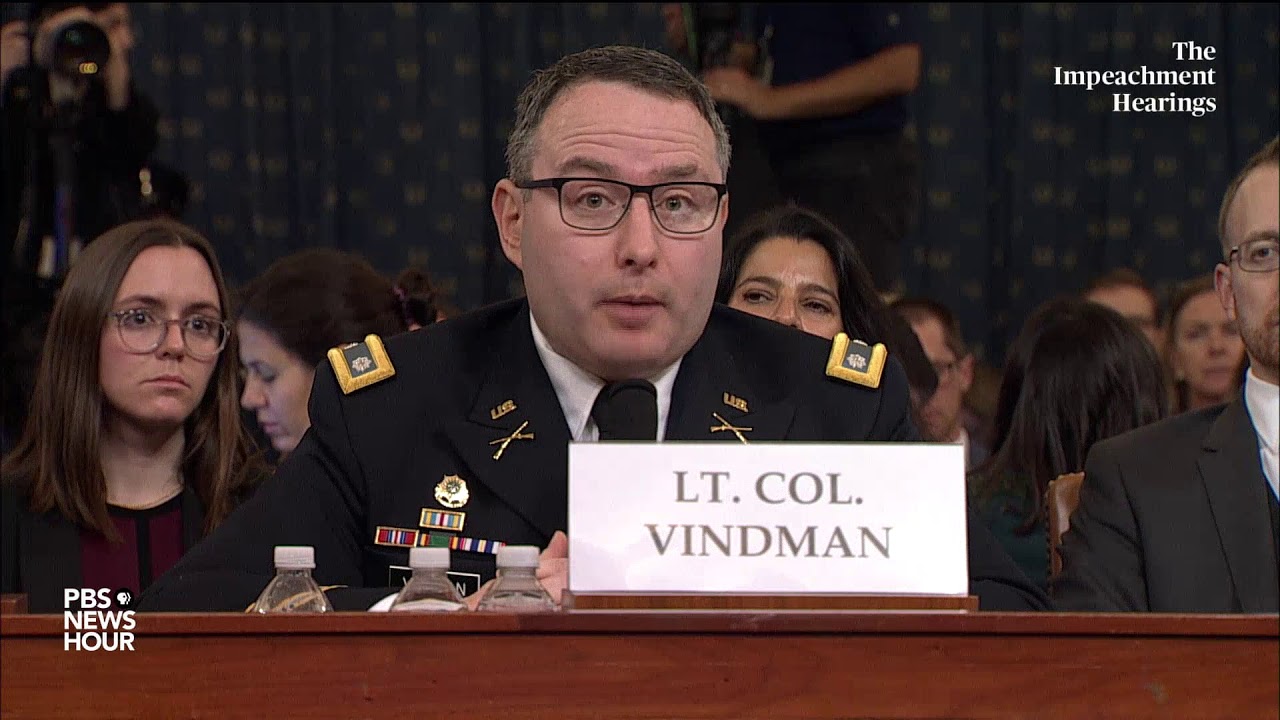 WATCH: Omission of &lsquo;Burisma&rsquo; from Trump Ukraine call notes was not &lsquo;significant&rsquo; Vindman testified
