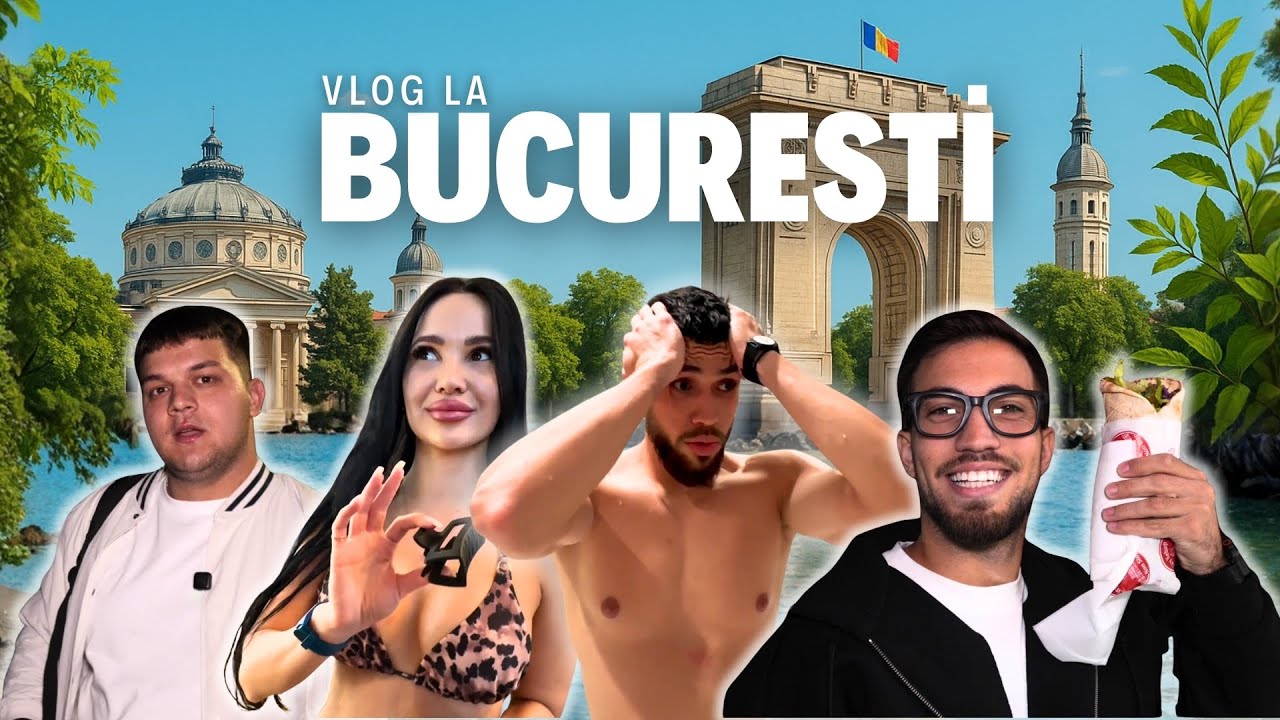Vlog cu mașina până la București! Shaorma, Centru Vechi și Therme!