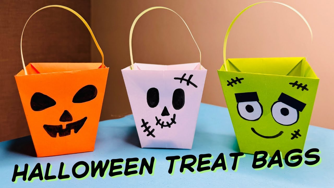 Halloween Treat Bags | Halloween Crafts