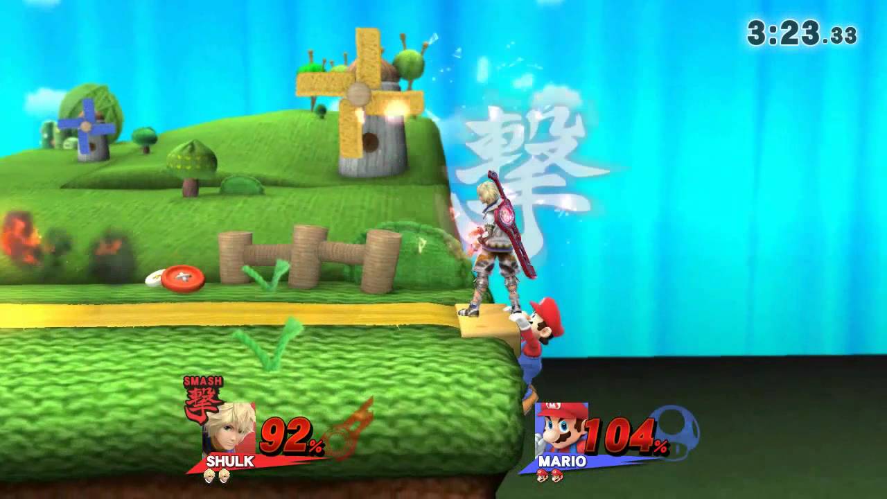 Smash 4 Shulk vs Mario