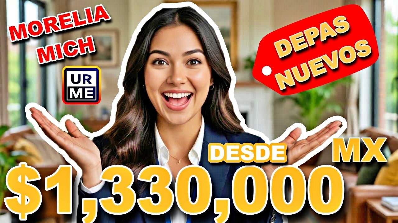 VIVE EN MORELIA DEPARTAMENTOS NUEVOS ZONA RESIDENCIAL 2026 desde $1,330,000 excelente opción