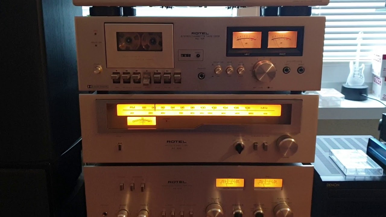 Rotel RA-413 , RT-425 , RD-10F  made in Japan 1977