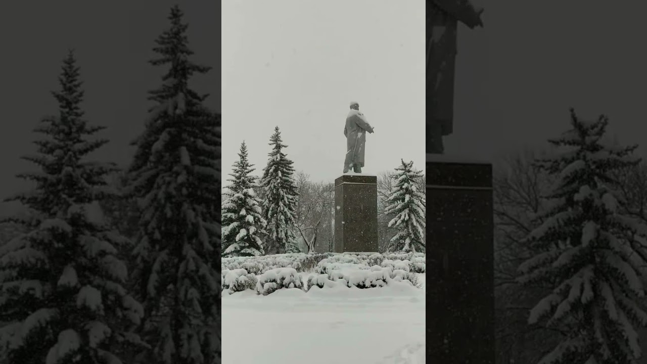 Снегопад, Казань, Соцгород, Парк Ленина 