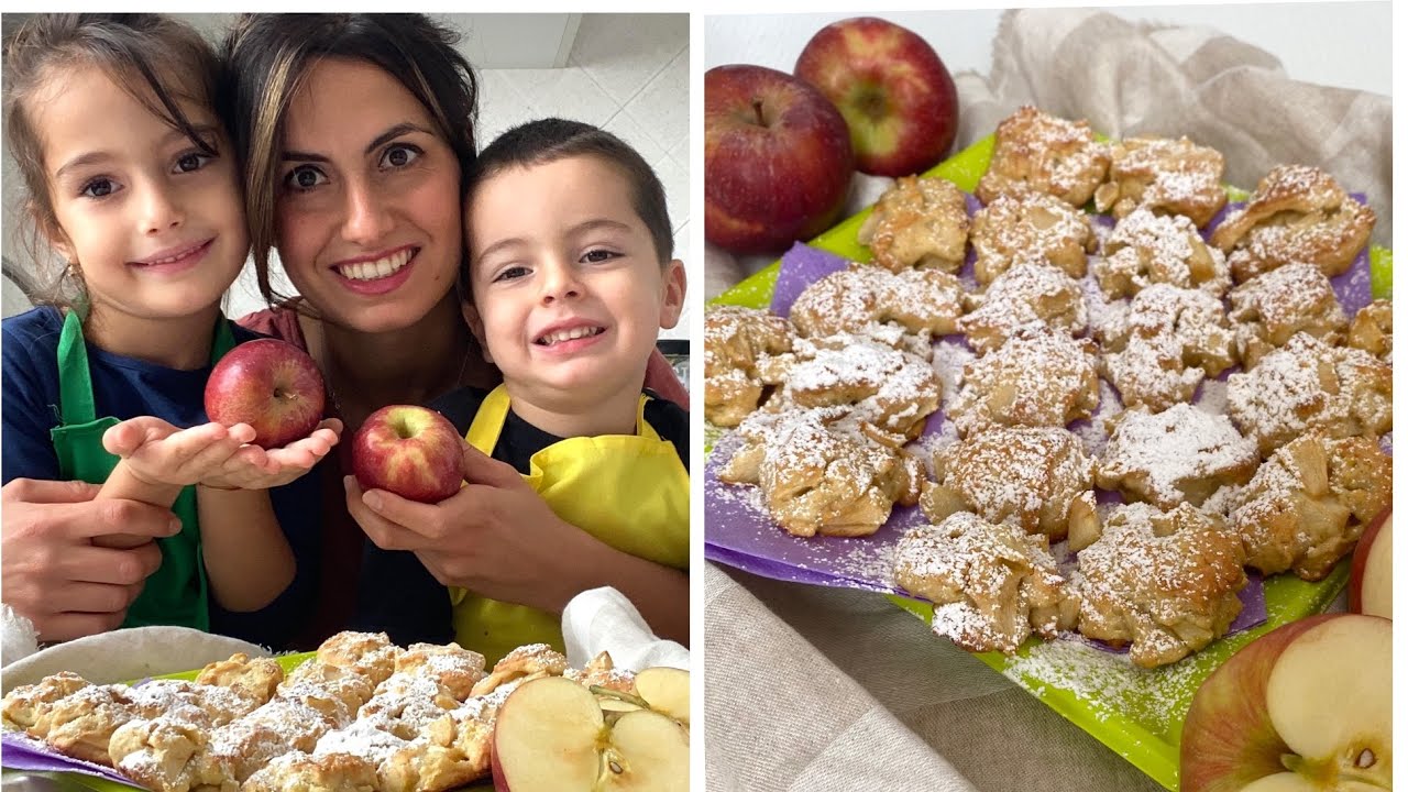 BISCOTTI CON LE MELE FACILISSIMI E MORBIDI SI FANNO IN POCHI MINUTI CON UN CUCCHIAIO!!!