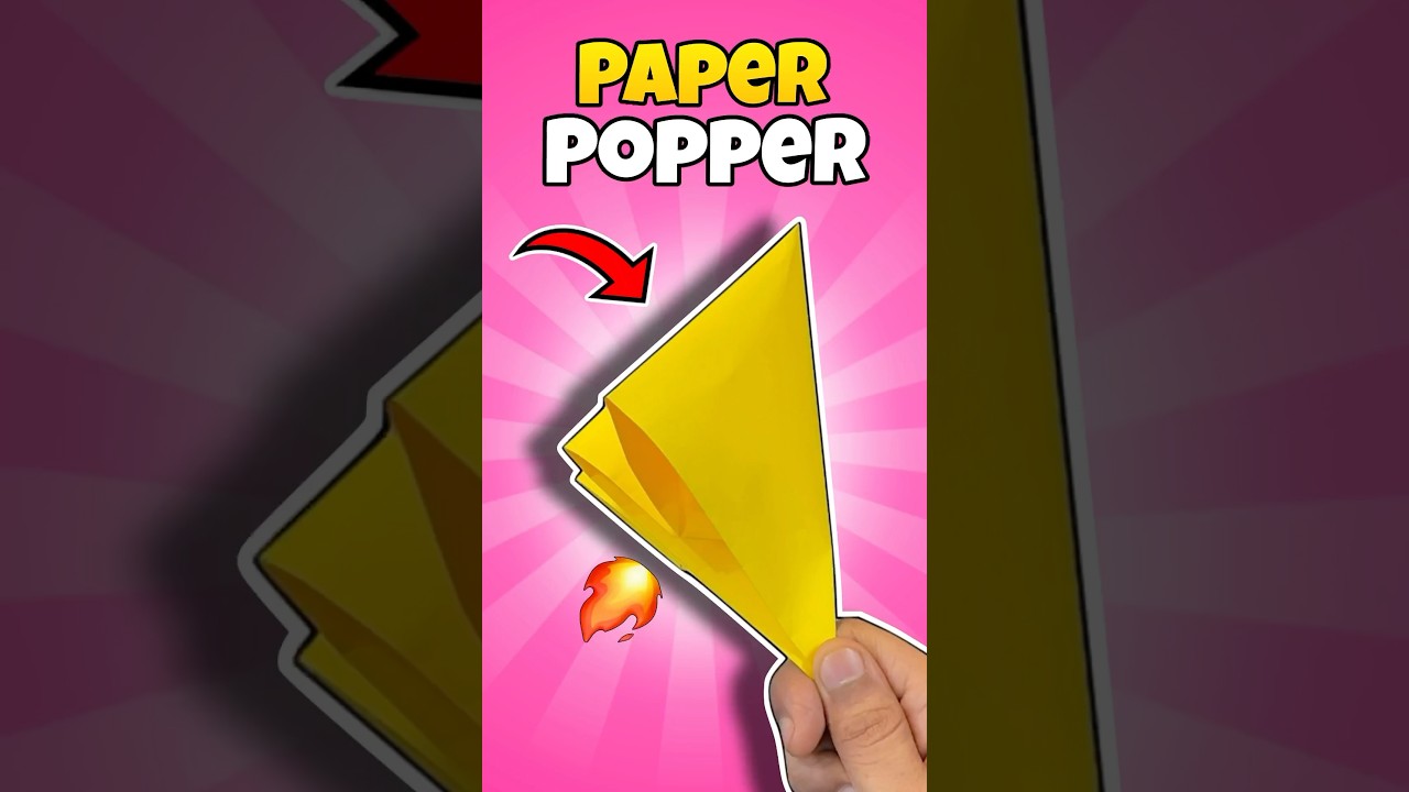 How to Make a  Paper Popper Very Loud and Easy 🤩#shorts