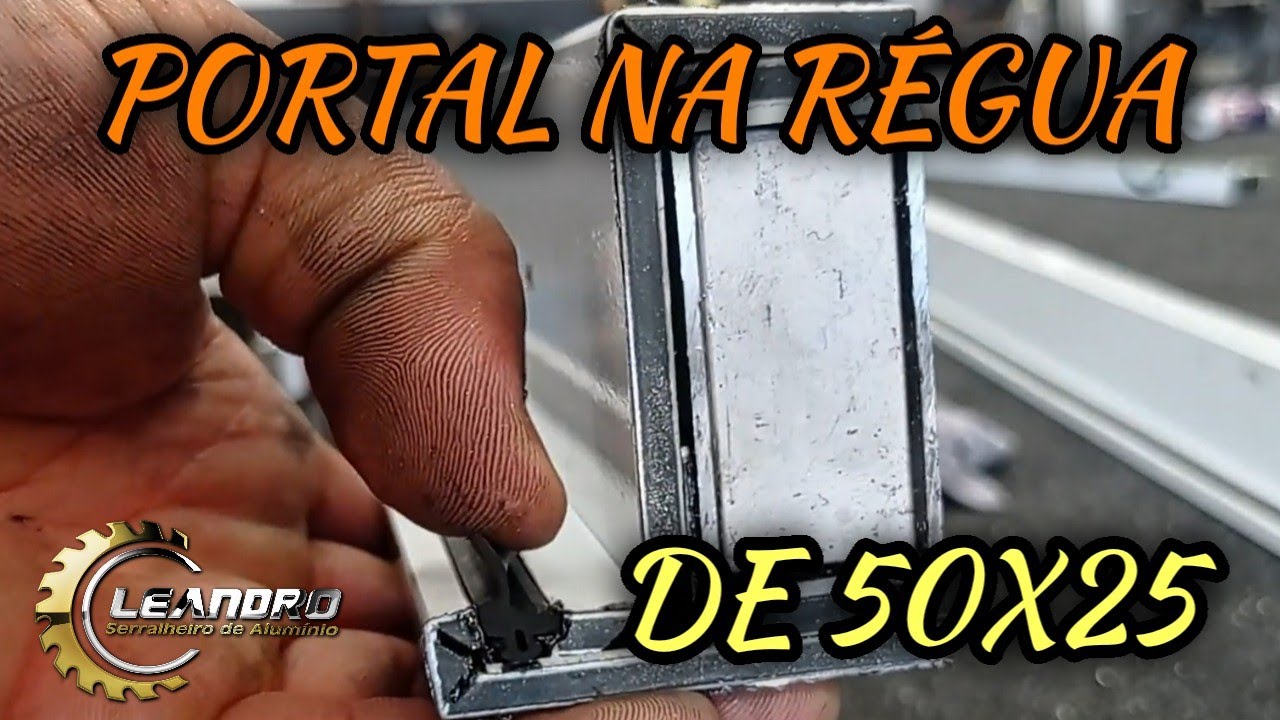 Portal para porta pivotante com régua de 50x25!!