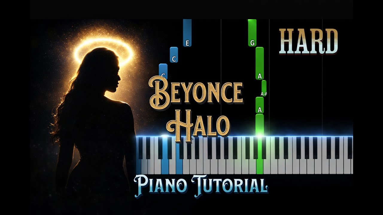 Beyonce   Halo Hard Piano Tutorial