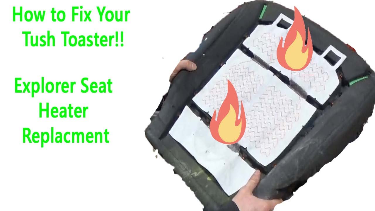 Seat Heater Repair on a 2017 Ford Explorer/ How to install seat heater.
