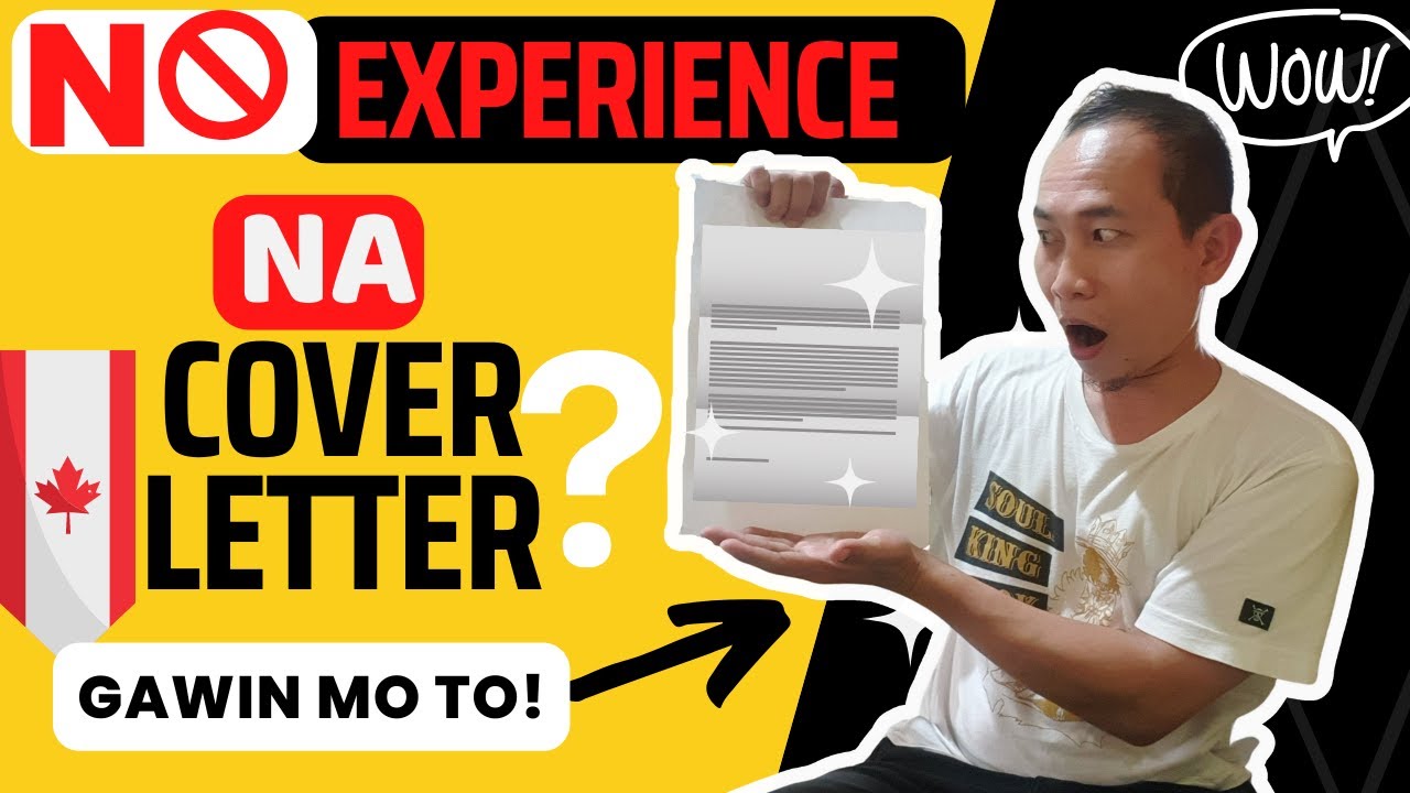 How to write a COVER LETTER with NO EXPERIENCE #stepbystep #coverletter #jobapplication #canadajobs