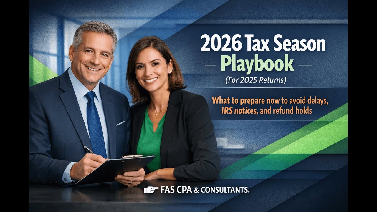 2026 Tax Season Playbook: Get tax-ready early and avoid delays, notices, and refund holds.