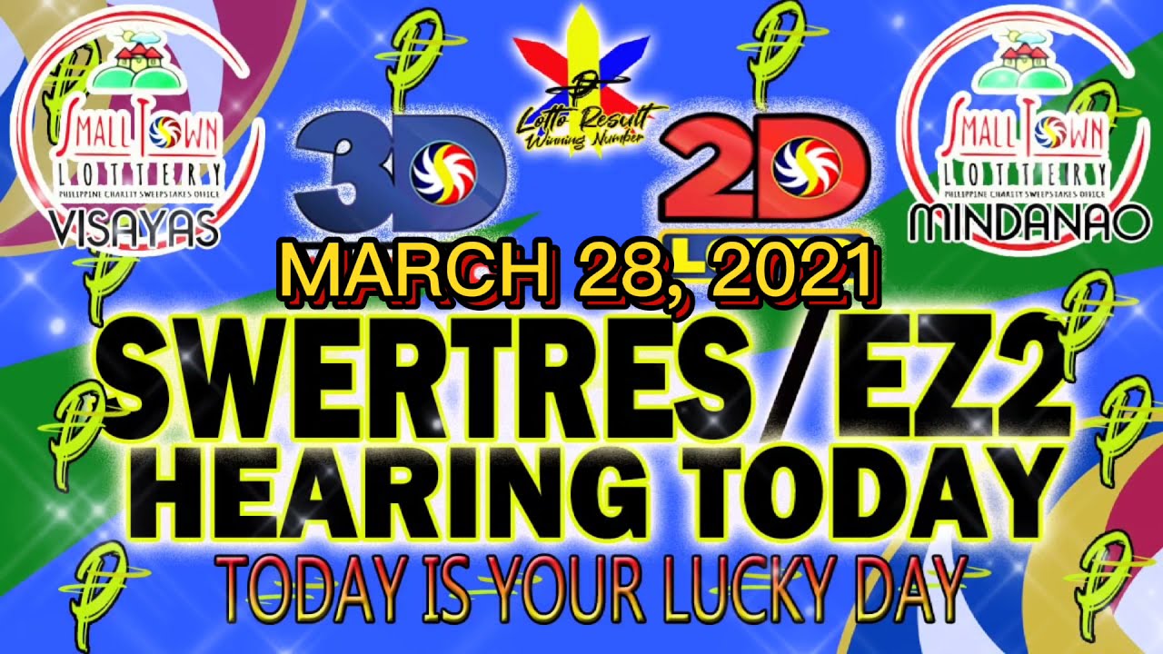Swertres | Ez2 Lotto Hearing Today (Sunday) March 28, 2021