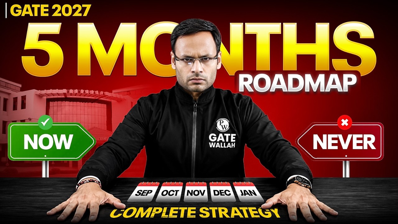 GATE 2027: The Only 5-Month Roadmap You Need | Now or Never ⚠️